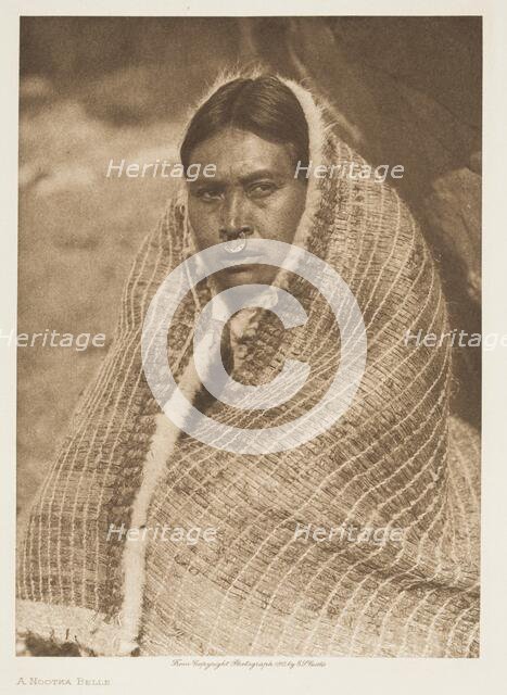 A Nootka Belle, 1915. Creator: Edward Sheriff Curtis.