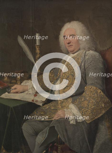 Portrait of Jean-Gabriel du Theil at the Signing of the Treaty of Vienna, 1738-1740. Creator: Jacques André Joseph Aved (French, 1702-1766).