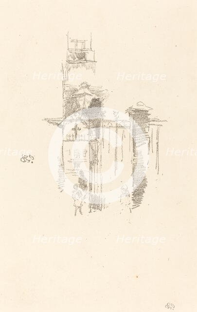 Entrance Gate, 1887. Creator: James Abbott McNeill Whistler.