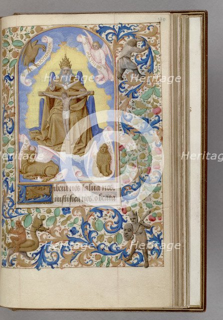 Gnadenstuhl (Book of Hours), 1450-1499. Artist: Fouquet, Jean (workshop)  