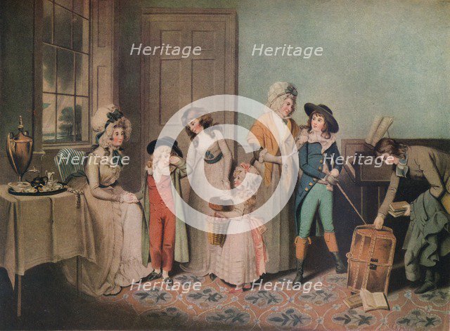 Black Monday or the Departure for School, 1790, (1919). Artist: John Jones