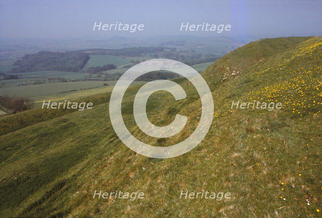 Eggardon Hill, Dorset, England, 20th century. Artist: CM Dixon.