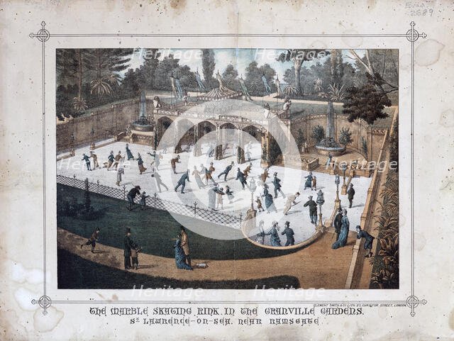 Marble skating rink, c1882. Creator: Clement Smith & Co.
