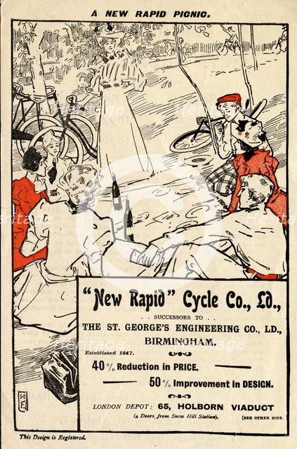 New Rapid Cycle Co, 19th century. Artist: Unknown