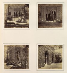 [Alhambra Court Facade Towards the Nave; Entryway to the Alhambra Court; Side View of ..., ca. 1859. Creator: Attributed to Philip Henry Delamotte.