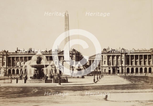 Place de la Concorde, Paris, between 1860 and 1870. Creator: Edouard Baldus.