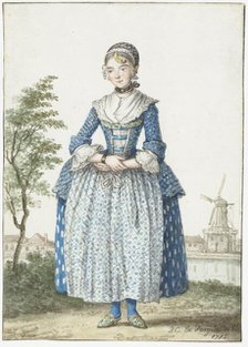 Young woman of North Holland, 1775. Creator: Paulus Constantijn la Fargue.