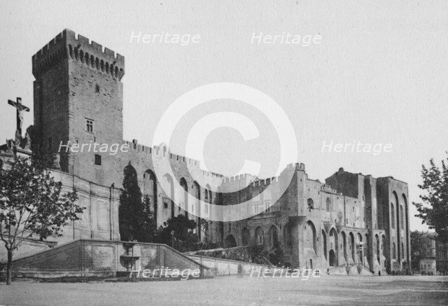 'Avignon - Popes Palace', c1925. Artist: Unknown.