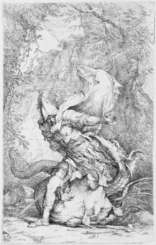 Jason and the Dragon, ca. 1663-64. Creator: Salvator Rosa.