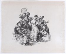 El vito (The Andalusian dance), ca. 1825-1826., ca. 1825-1826. Creator: Francisco Goya.