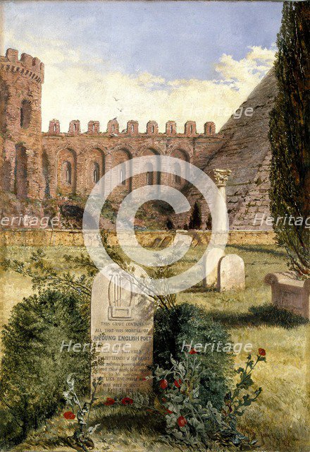 Keats's Grave, 1873. Artist: William Bell Scott.