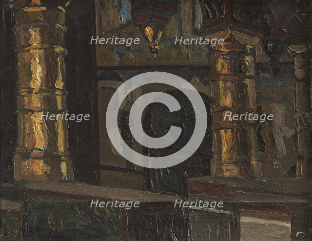 Rostov the Great. Interior of the Church of Our Savior na Senyakh.