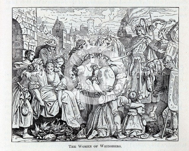 The Women of Weinsberg, 1882. Artist: Anonymous  