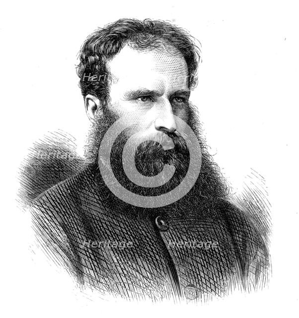 Basil Wereschagin, the Russian artist, 1873. Creator: J Cooper.