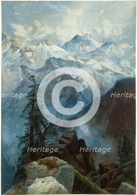 Summit of the Sierras, 1872/75. Creator: Thomas Moran.