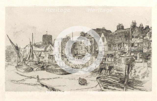 The 'Adam and Eve', Old Chelsea, 1879. Creator: James Abbott McNeill Whistler.