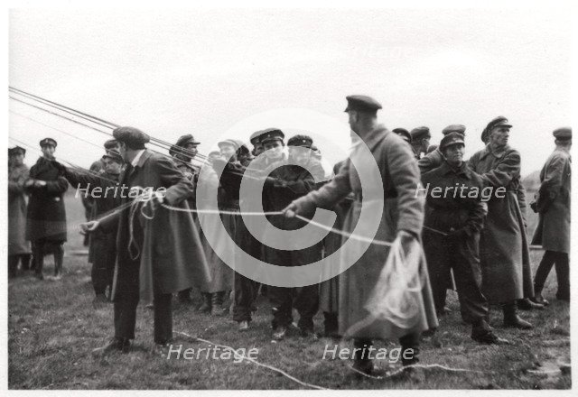 Soviet airship landing crew, Moscow, USSR, 1930 (1933). Artist: Unknown