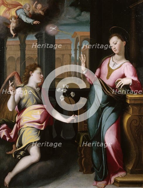 The Annunciation, c1580. Creator: Santi di Tito.