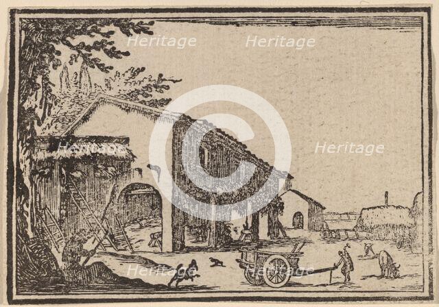 Courtyard of a Farm, 1621. Creator: Edouard Eckman.