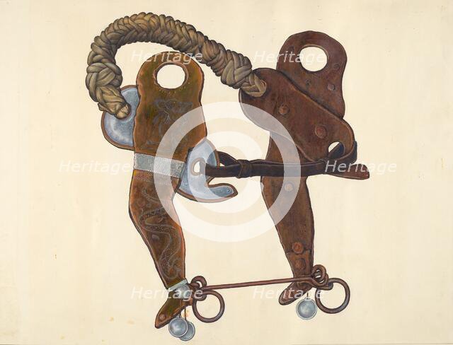 Cowboy's Hackamore Bit, 1935/1942. Creator: Cecil Smith.
