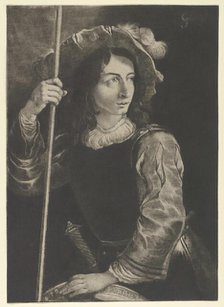 The Great Lansquenet or Standard Bearer, 1658. Creator: Prince Rupert.