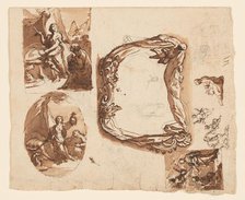 Judith and Holofernes and Other Studies (recto); Diana and Endymion (verso), c.1718. Creator: Giuseppe Nicola Nasini.