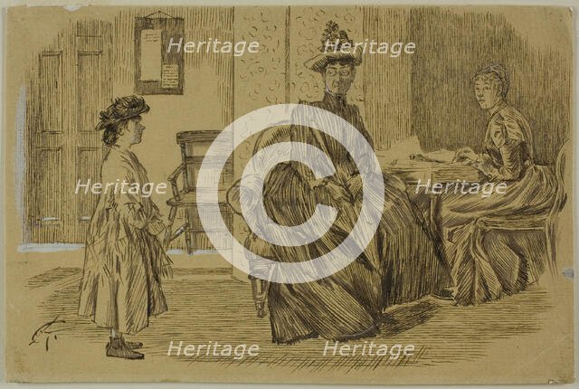 At the Employment Office, 1870/91. Creator: Charles Samuel Keene.