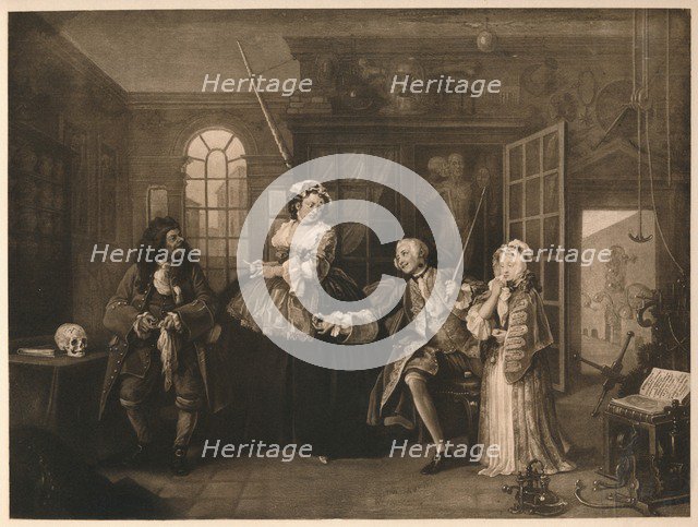 'Marriage A-la-Mode: 3. The Inspection', c1743. Artist: William Hogarth.