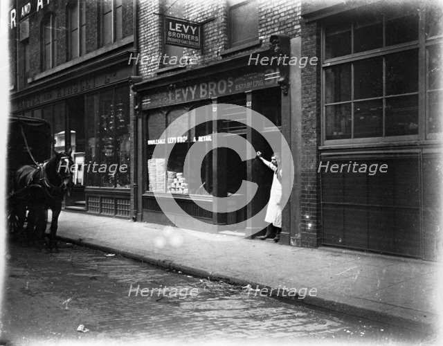 Levy Brothers' unleavened bread bakery, London, early 20th century. Artist: John Galt
