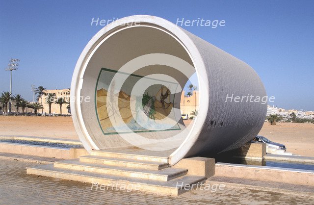 Great Man-Made River monument, Tripoli, Libya, late 20th century