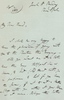A letter from Sir Thomas Lawrence, 1819 (1904). Artist: Thomas Lawrence.