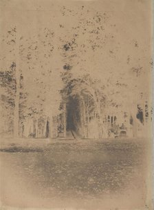 [Gardens of the Château de Saint-Cloud], ca. 1853. Creator: Louis-Rémy Robert.