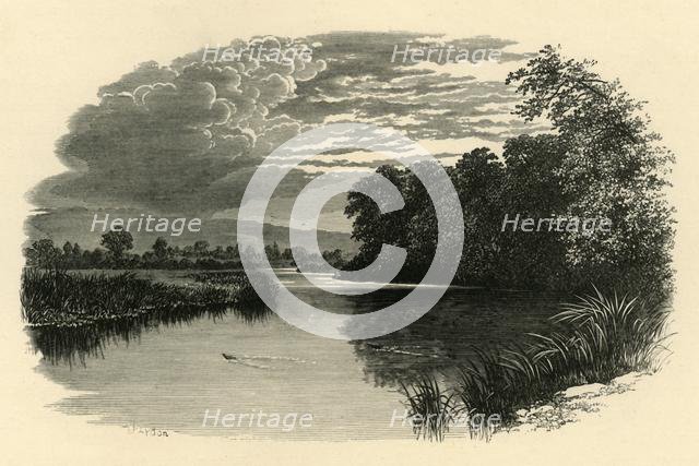 'On the Avon. Strensham Reach', c1890.  Creator: Unknown.