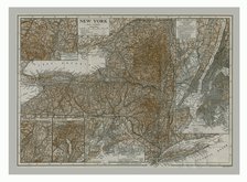 Map of New York, c1900s. Creator: Emery Walker Ltd.