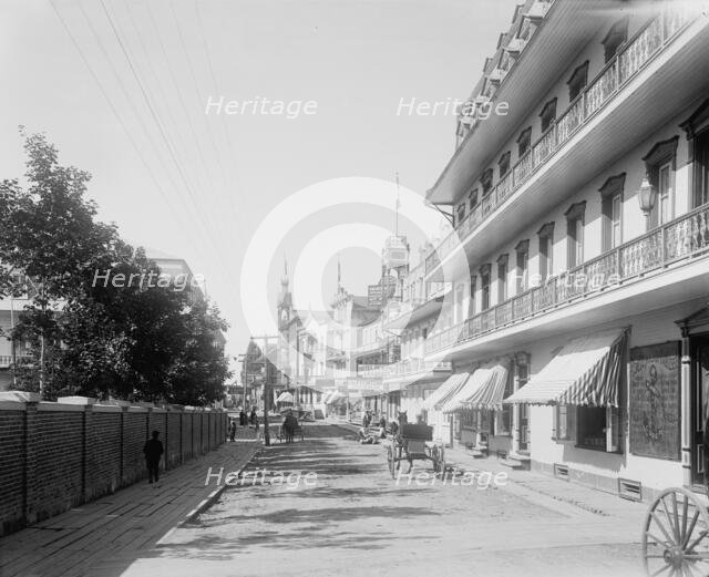 Street in St. Anne de Beaupre, c1901. Creator: Unknown.