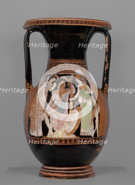 Attic Red-Figure Pelike, Kerch Style, about 360 BC. Creator: Painter of the Wedding Procession.