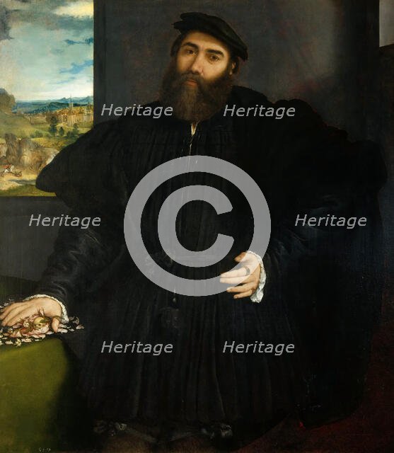 Portrait of a Man (Mercurio Bua), 1530-1535. Creator: Lotto, Lorenzo (1480-1556).