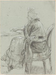 Study of an Elderly Woman for "Disobedience Discovered", c. 1797. Creator: James Ward.