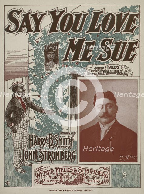 'Say you love me Sue', 1899. Creators: Unknown, Elmer Chickering.