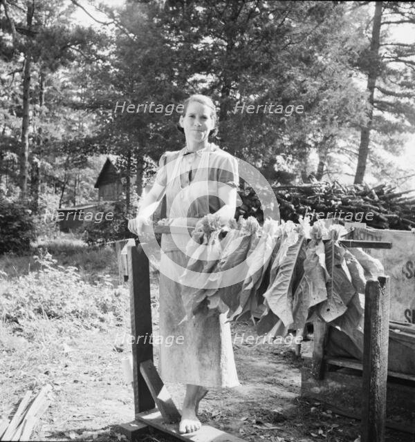 Wife of tenant farmer, Mrs. Oakley, works..., Granville County, North Carolina, 1939. Creator: Dorothea Lange.
