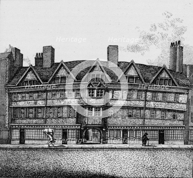 Staple Inn, High Holborn, London, c1890 (1904). Artist: Unknown.