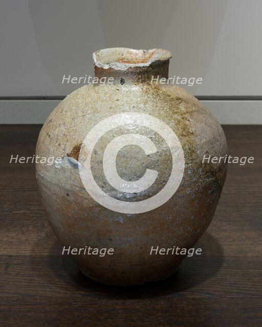 Shigaraki-Ware Jar, 15th century. Creator: Unknown.