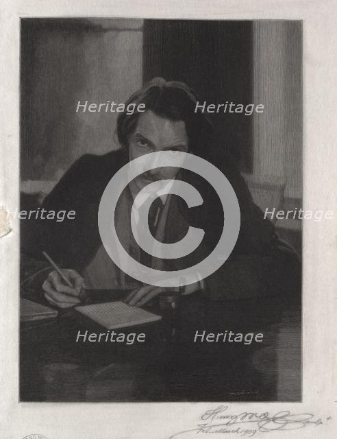 Robert Louis Stevenson, 1909. Creator: Henry Wolf (American, 1852-1916).