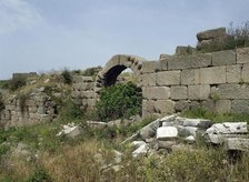 Walls, Acropolis area, Pergamon, Aeolis, Anatolia, Turkey, 1999. Creator: Unknown.