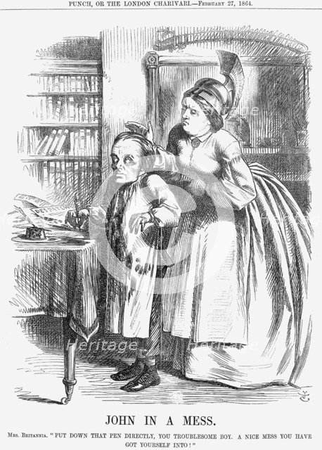 'John In A Mess', 1864. Artist: John Tenniel