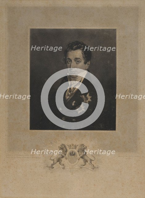 Portrait of Kyrill Alexandrovich Naryshkin (1786-1838). Artist: Dawe, Henry Edward (1790-1848)