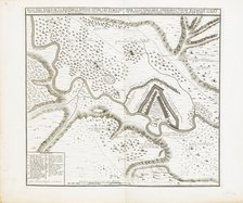 Map of the fortress of Bender. Artist: Wolff, Jeremias (1663-1724)