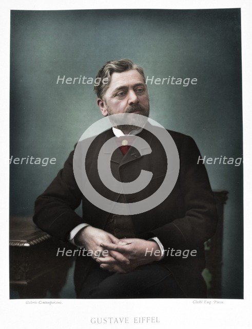 Gustave Eiffel, French engineer, 1880. Artist: Eugene Pirou.