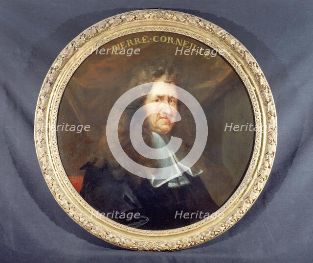 Portrait of Pierre Corneille (1606-1684), dramatic poet, c1680. Creator: Francois Sicre.