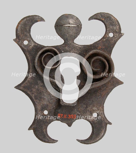 Escutcheon plate, German, 15th century. Creator: Unknown.